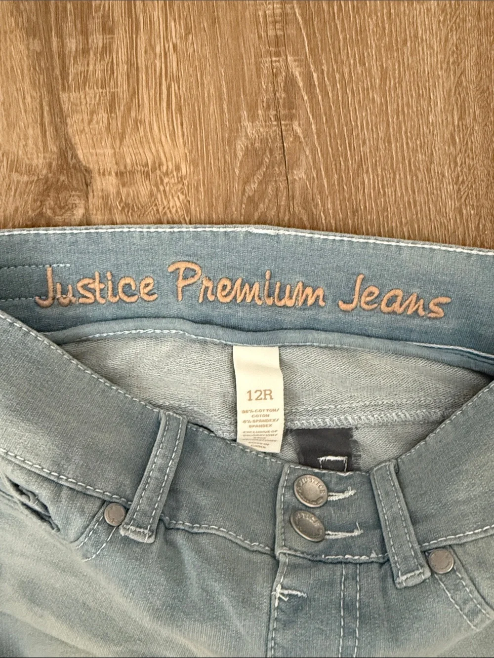 Justice Girls Light Wash Girl’s Capri Jeans